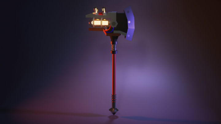 Low Poly топор