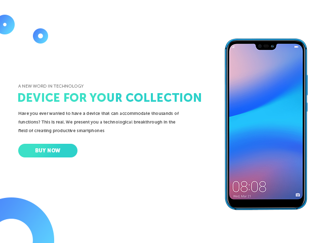 Презентация смартфона первый экран