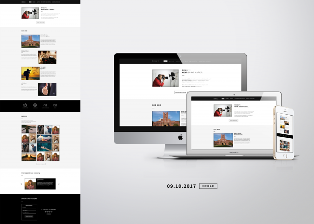 Сайт для фотографа "MIKLE"