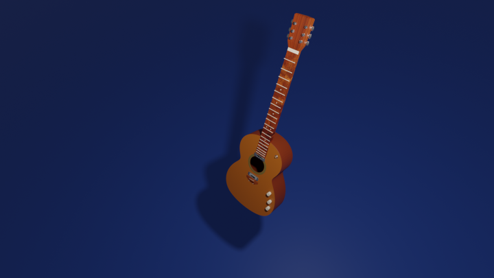 3D модель гитары