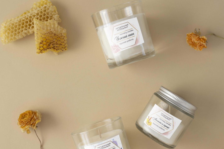 Наклейки на свечи