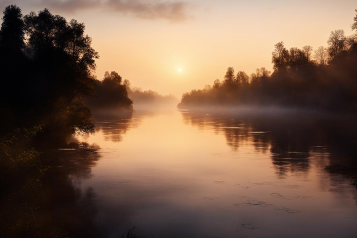 Рассвет у реки