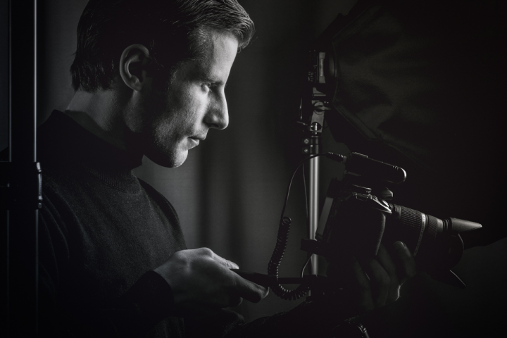 Постановочное фото себя.