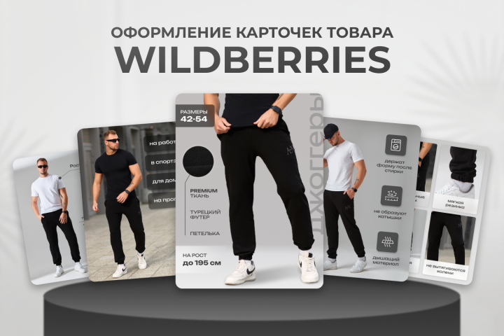 Дизайн карточек товара для Wildberries, OZON и др.