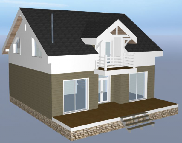 Каркасный дом 2 этажа