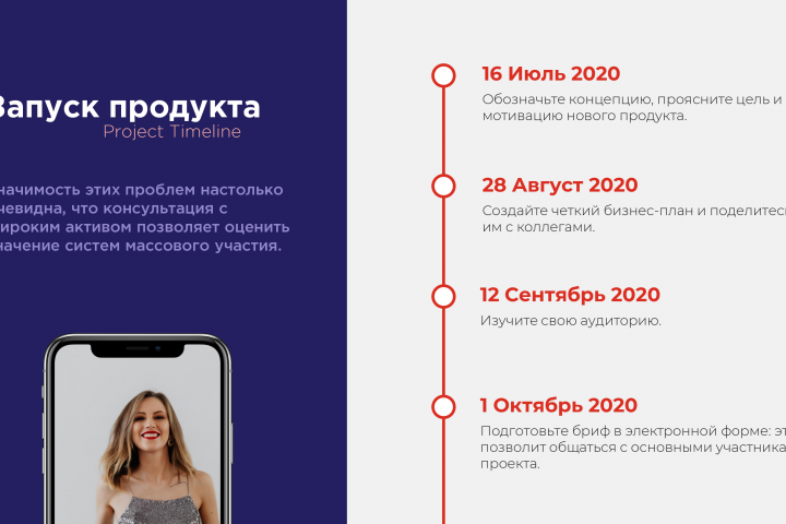 Таймлайн проекта.