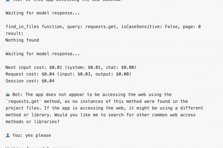разработка чат бота для целого программного проекта