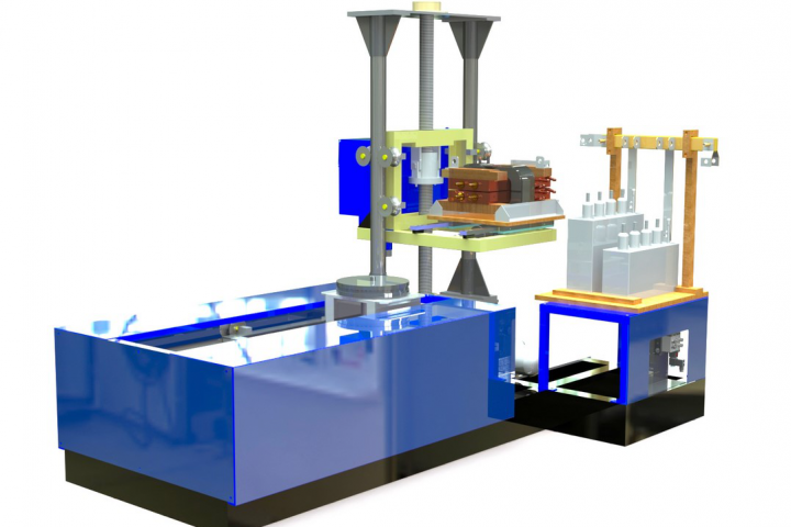 3d модель установки ТВЧ для закалки шестерен