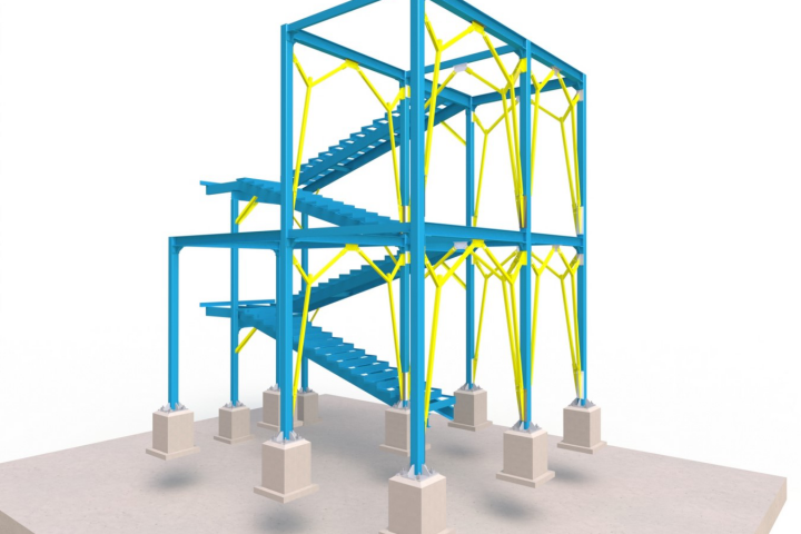 ЗD моделирование лестницы