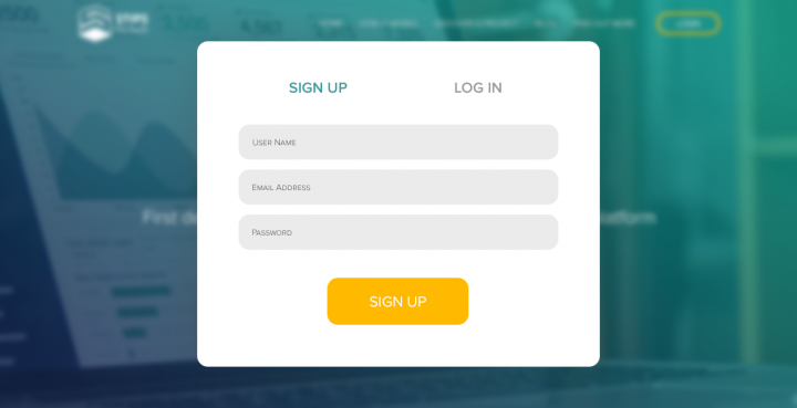 Окно регистрации