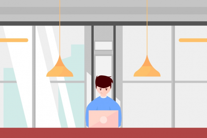 Man in the office