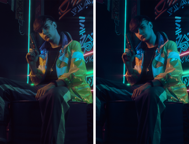 Цветокоррекция+ретушь До/После