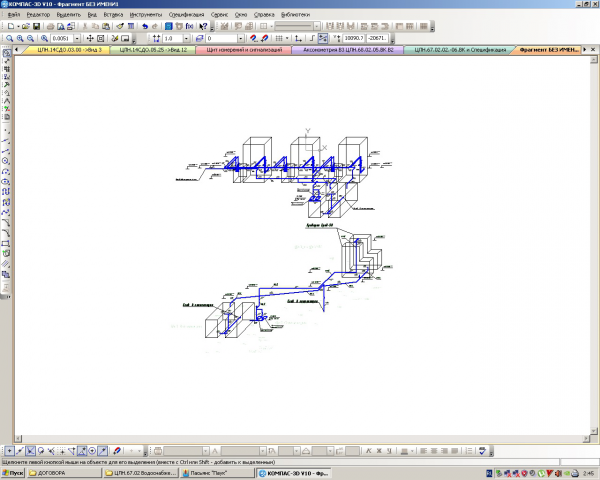 Система оборотного водоохлаждения оборудования в литейной цехе.