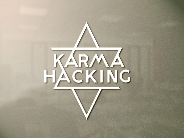 Разработка логотипа "karmahacking"