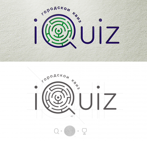 Разработка логотипа iQuiz