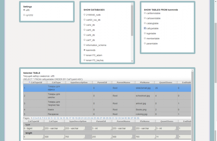phpAsAdmin – разработка аналога phpMyAdmin