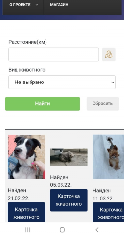 Сервис поиска пропавших животных Найти-Хозяина.рф