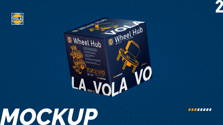 Дизайн коробки автозапчастей компании Vola