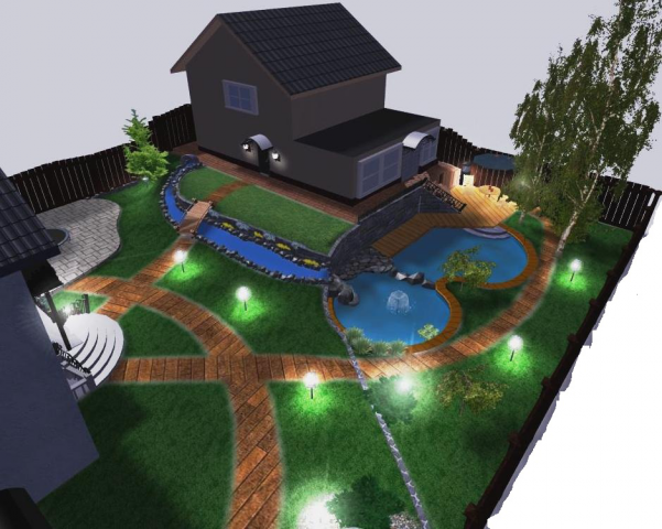 План освещения с визуализацией