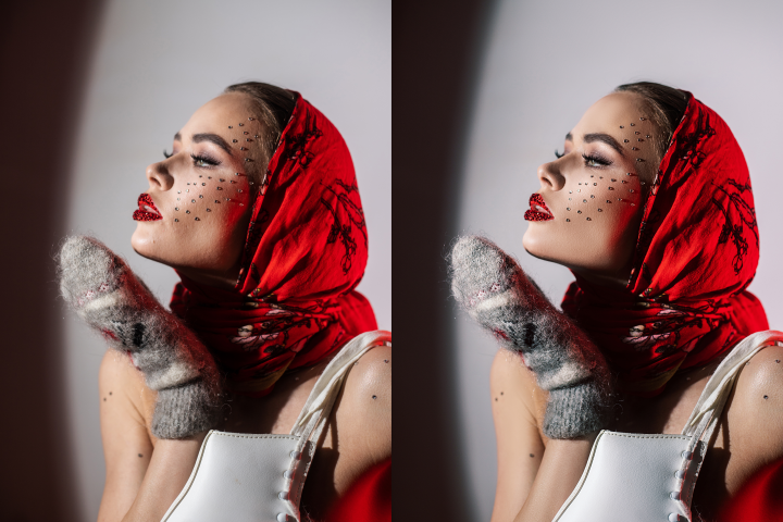 Пример ретуши