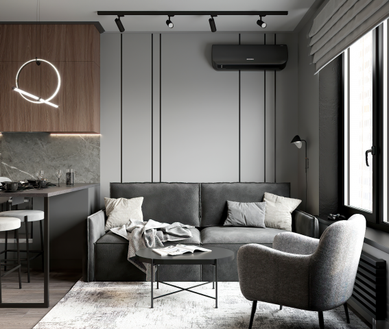 Дизайн-проект однокомнатной квартиры для молодого человека