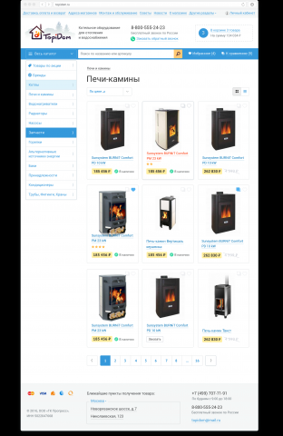 Редизайн каталога для Топидома