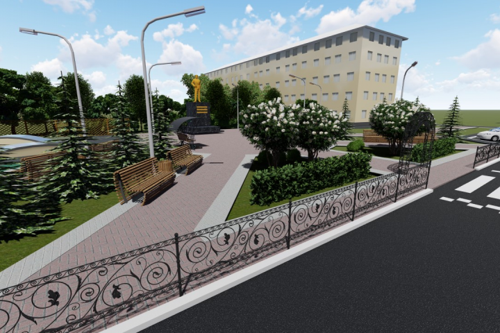 Сквер в Малиновке