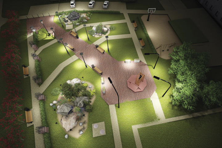 Сквер Шахтеров г.Калтан