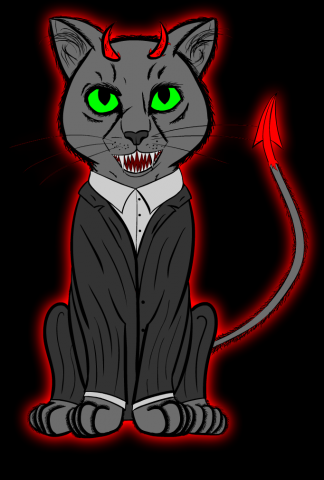 Демонический котик