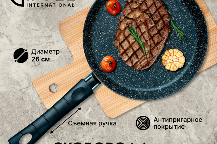 Карточка товара для маркетплейса Сковорода антипригарная