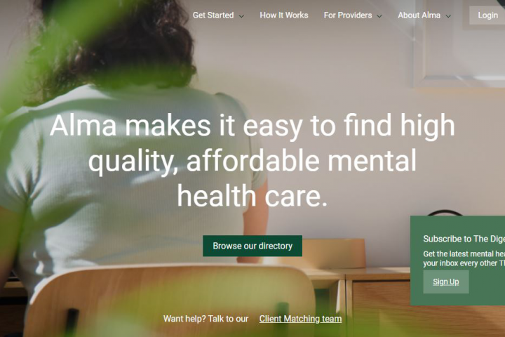 Верстка макета сайта специальных услуг alma