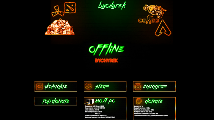 Оформление Twitch