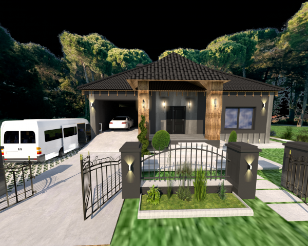 фасад и  входная зона