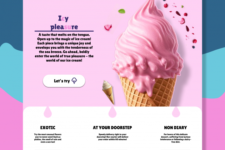 Icecream delivery store