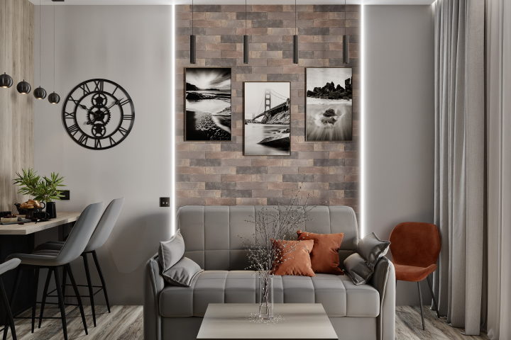 Дизайн квартиры-студии в Москве