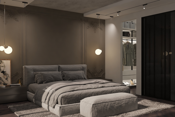 Спальня с ванной