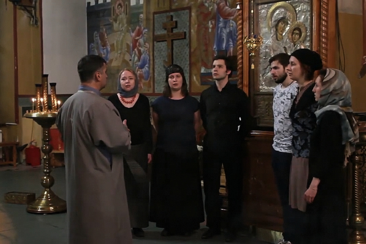 Выступление хора