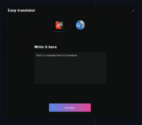EasyTranslator - переводчик на C#