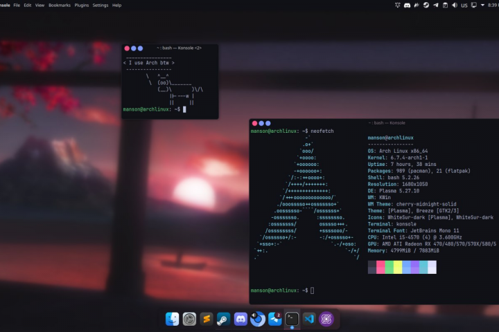 I use Arch btw