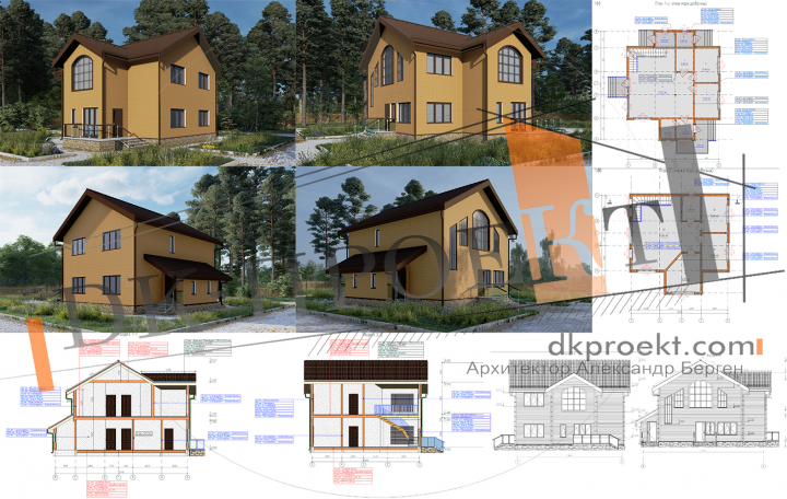 Каркасный дом 207 м2