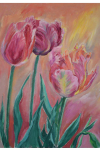 Картина Масло. Тюльпаны.
