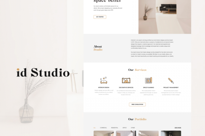 Разработка сайта iDStudio