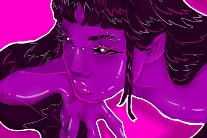 purple girl