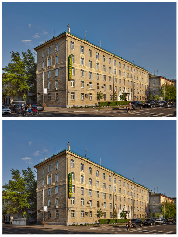 Ретушь здания