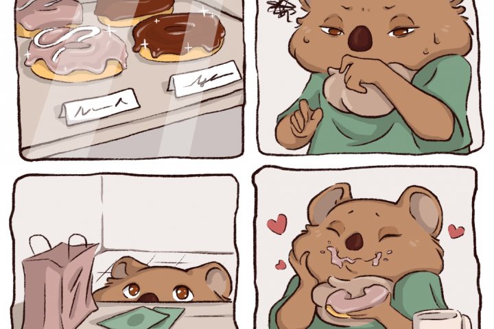 Комикс с квокой