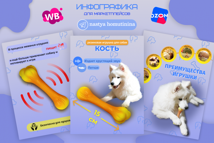 Инфографика карточек товаров для маркетплейсов