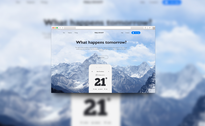 Сайт приложения "Fullviewapp"