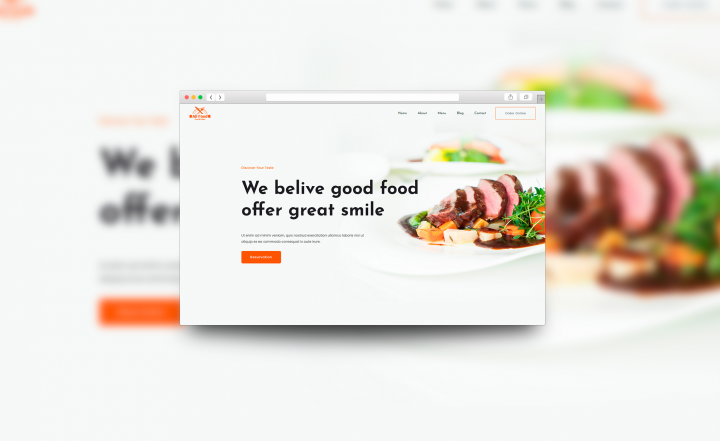 Сайт ресторана "All Food"