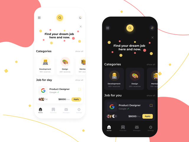 Приложение для поиска работы