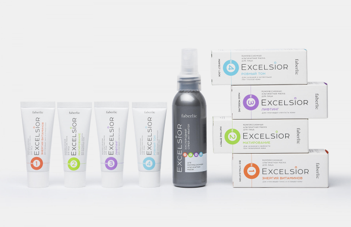 Кислородные компрессионные альгинатные маски Excelsior